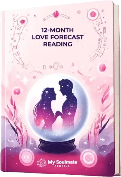 Tara Lunar Soulmate Sketch free bonus report: 12-Month Love Forecast cover